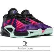 تصویر کفش بسکتبال نایکی مدل Luka 3 رنگ مشکی صورتی سبز 