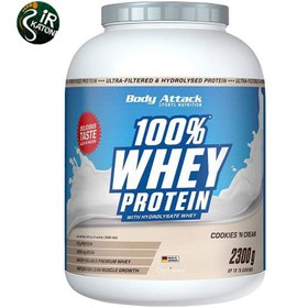 تصویر پروتئین وی بادی اتک ۲.۳ کیلوگرم ۱۰۰% وی 