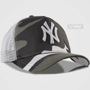 تصویر کلاه کپ بیسبالی اسپرت نیویورک NY | چاپ حیوانی طوسی 