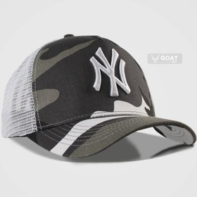 تصویر کلاه کپ بیسبالی اسپرت نیویورک NY | چاپ حیوانی طوسی 