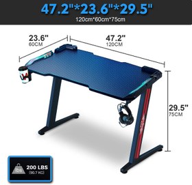 تصویر میز گیمینگ z شکل SKY-TOUCH 