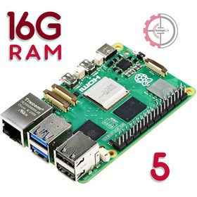 تصویر رزبری پای ۵ با رم ۱۶ گیگابایت 