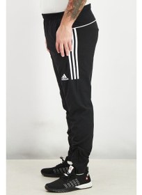 تصویر شلوار تمرینی بادشکن مناسب مردانه، مشکی و سفید برند Adidas Men Sportswear Fit Wind Breaker Training Pants, Black and White