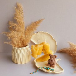 تصویر ست دکوری سنگ مصنوعی و شمع مدل جینگو 