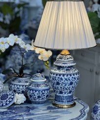 تصویر آباژور قلم آبی گلریز 