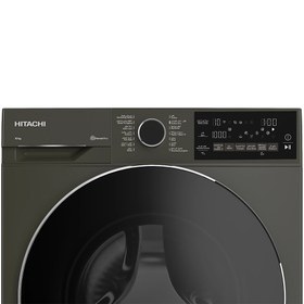 تصویر ماشین لباسشویی 10 کیلویی هیتاچی مدل BD-100XFVEM Hitachi BD-100XFVEM washing machine 1400 cycles 10 kg