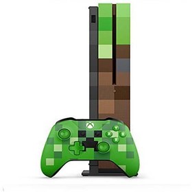 تصویر کنسول بازی مایکروسافت مدل Xbox One S Minecraft Limited Edition 
