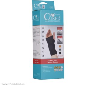 تصویر تثبیت کننده مچ و کف دست نئوپرنی ( بدون چپ و راست ) – 9108 برند کیورد Neoprene wrist and palm stabilizer (without left and right) - 9108