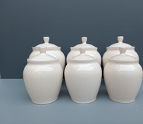 تصویر پاسماوری 6 تیکه طرح خمره ای بدون طرح 03001