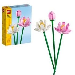 تصویر لگو گل نیلوفر آبی مدل 40647 با ۲۲۰ قطعه مناسب کودکان و نوجوانان 
