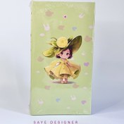 تصویر آلبوم پاکتی کودک 10×15 طرح دخترک سبز (ظرفیت 300 عکس) 