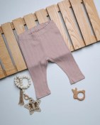 تصویر شلوار نوزادی نخی سوزنی| لگ جذب | برند H&M | کد 601021 