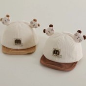 تصویر کلاه بیسبالی کبریتی نوزادی گوشدار نقاب دار پیشی 