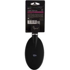 تصویر برس مو بیول سایز بیضی بزرگ با سوزن فلزی - مشکی 