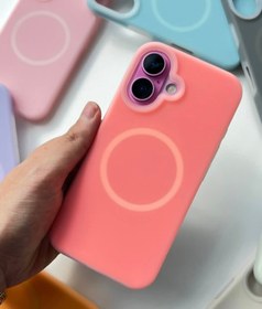 تصویر قاب سیلیکونی پاستیلی - صورتی / ایفون 13 پرو 