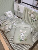 تصویر سرویس خواب نوزاد۸تکه خرگوشی سبز (ارسال رایگان) Baby-Crib-Set.jpg