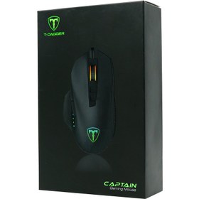 تصویر ماوس گیمینگ با‌سیم تی-دگر مدل CAPTAIN T-TGM302 T-DAGGER CAPTAIN T-TGM302 Wired Gaming Mouse