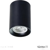 تصویر چراغ سقفی استوانه ای GU10 فلزی طول ۱۰ سانتیمتر 