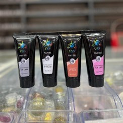 تصویر پلی ژل کاشت ناخن VSS حجم ۶۰ میل در ۴ رنگ 