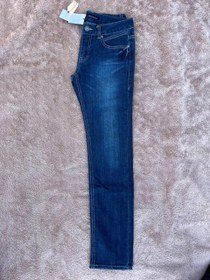 تصویر شلوار جین آبی مدل راسته Women's blue jeans - custom design for skinny and slim body