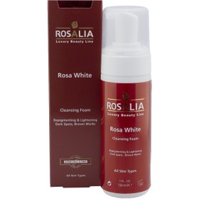 تصویر رزالیا فوم شوینده صورت روشن کننده انواع پوست 150 مدل رزا وایت ROSA WHITE 