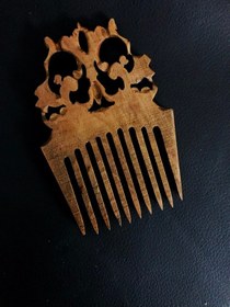 تصویر شانه چوبی دست ساز کد 2 Handmade wooden comb code 2