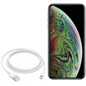 تصویر کابل شارژ آیفون کابل شارژ یو اس بی به لایتنینگ کابل شارژ ایفون XS MAX کابل شارژ ایفون xs max | 