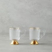 تصویر ماگ طلایی, ، فنجان شیشه ای،انگلیش هوم، ۳۲۵ میل،english home ،مدل hophy bloom 