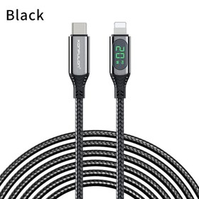 تصویر کابل کانفلون مدل DC41 لایتنینگ با حفاظت چندگانه و توان 20 وات Konfulon DC41 Lightning Cable for iPhone 20W with Multiple Protections