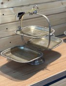 تصویر شیرینی‌خوری تاشو برنجی برند River – شیک و کاربردی 