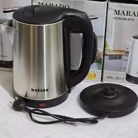 تصویر کتری برقی استیل مارادو مدل MA-2512 Marado steel electric kettle model MA-2512