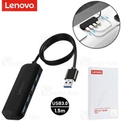 تصویر هاب 4 پورت لنوو Lenovo A601 4Ports USB3.0 Hub Splitter طول 1.5 متر 