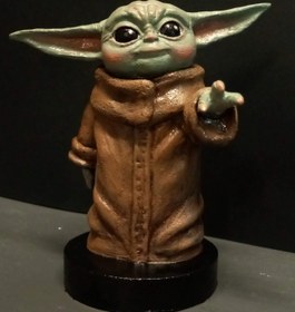 تصویر مجسمه پلی استری بیبی یودا (گروگو) Baby Yoda Polyester Statue