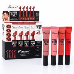 تصویر رژلب و رژگونه ریموکو کوشنی پد دار  در چند رنگ Rimocoo power puff lippie