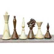 تصویر مهره شطرنج چوبی فدراسیونی طرح شبدیز کد 10273 