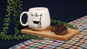 تصویر ماگ سرامیکی تپل، طرح حیوانات Ceramic mug, animal design