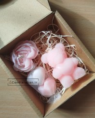تصویر پک شمع ولنتاین - پک صورتی 