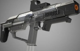 تصویر تفنگ تیر ژله ای لیزردار مدل MK3 693E با دوربین ۶X 