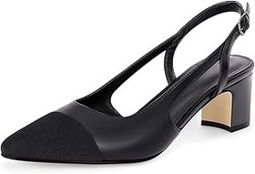 Women Coutgo Women's Mary Jane Pumps - Chunky Low Heel Square Toe Dress Shoes Mary Jane Shoes