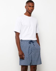 تصویر Diz Hizası Baskılı Deniz Şort 