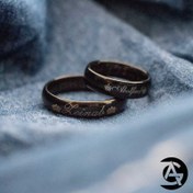 تصویر حلقه با حک تاج و اسم دلخواه شما 