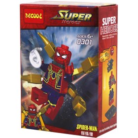 تصویر ساختنی دکول مدل مرد عنکبوتی کد 0301 ا Decool Spider-Man 0301 Building Decool Spider-Man 0301 Building