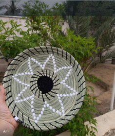 تصویر دیوارکوب حصیری 