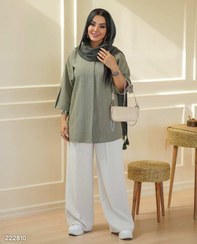 تصویر شومیز زنانه السانا مدل 2228 رنگ سبز 