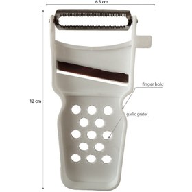 تصویر پوست کن مدل چهاره کاره - سفید 