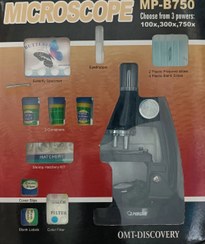 تصویر میکروسکوپ دانش آموزی مدیک با ۳ لنز رنگ مشکی 