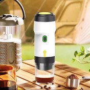 تصویر مینی اسپرسو ساز کپسولی شارژی برند تالی سفید - مشکی Mini Capsule Coffee Maker