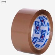 تصویر چسب پهن استورم 90 یارد قهوه‌ای HL140 