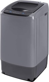 تصویر ماشین لباسشویی قابل حمل کامفی تمام خودکار با 5 برنامه مدل CLV09N1AMG Comfee Portable Washing Machine, 0.9 cu.ft Compact Washer With LED Display, 5 Wash Cycles, 2 Built-in Rollers, Space Saving Full-Automatic Washer Gray 0.9cu.ft