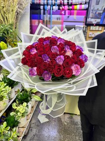 تصویر دسته گل رز هلندی 